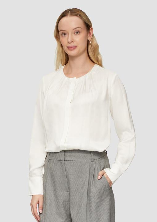 Actual product image S.Oliver Bluse Elegante Bluse mit verdeckter Knopfleiste (48)