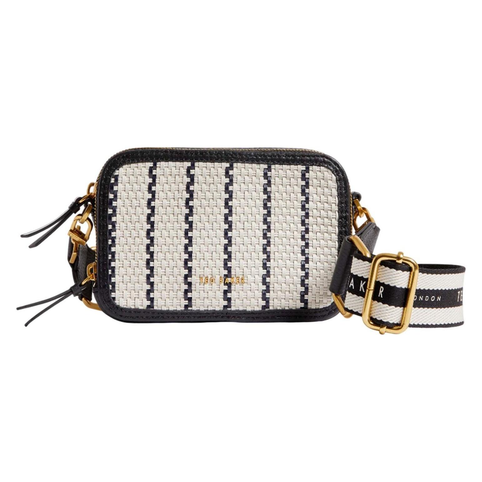 Ted Baker, Damen, Handtasche, Rivir Woven Cross Body Bag, Schwarz
