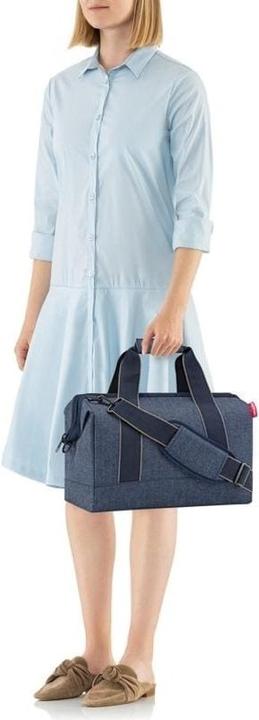 Actual product image reisenthel Shoulder Bag Allrounder M Herringbone Dark Blue