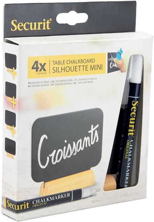 Immagine prodotto Securit Lavagna da tavolo RECT FBT-RECT nero 7,5x9x2cm (7,5 x 9 x 2 cm)