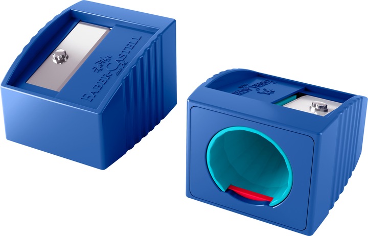 Actual product image Faber-Castell Spitzer Grippy blau ohne Dose