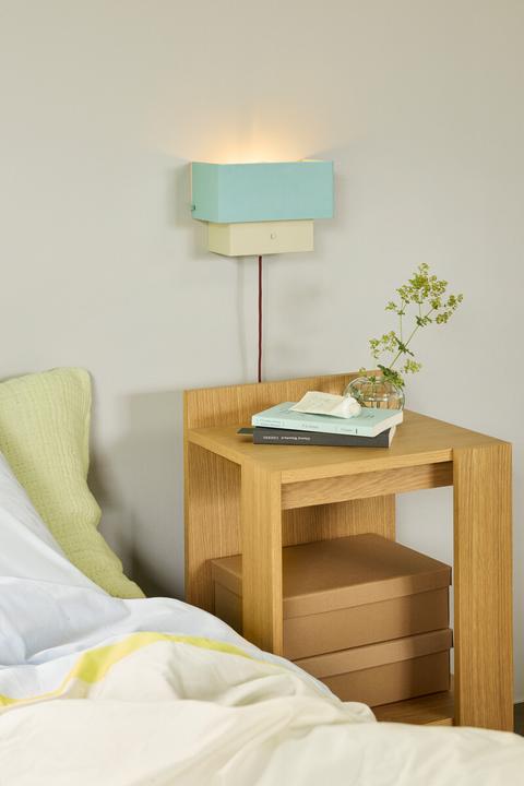 Actual product image Hübsch Merge Bedside Table Natural (37 x 37 x 70 cm)