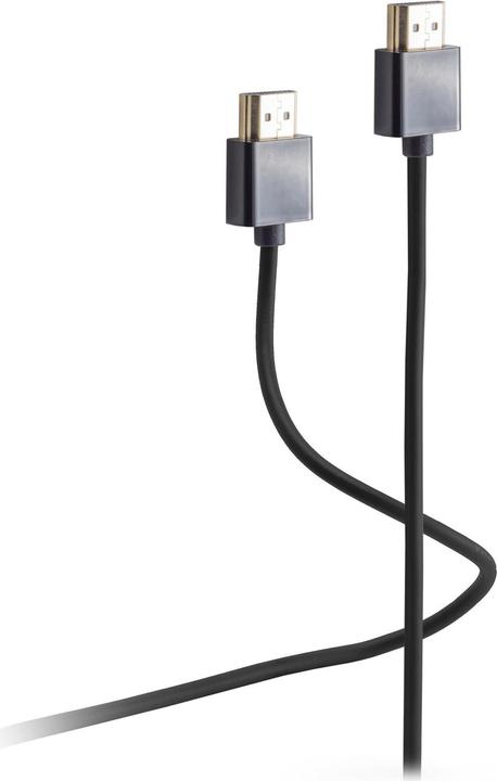 Image du produit Shiverpeaks Câble HDMI, A mâle-A mâle, 2,0 m hautement flexible, contacts plaqués or, résolution : jusqu'à 4K (2 m)