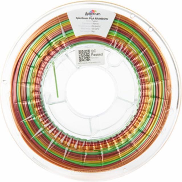 Actual product image Filament PLA Rainbow Fusion 1.75mm 1kg (PLA, 1.75 mm, 1000 g, Multicoloured)