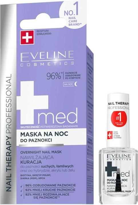 Eveline Cosmetics MED+ Overnight Nail Mask 12ml (12 ml)