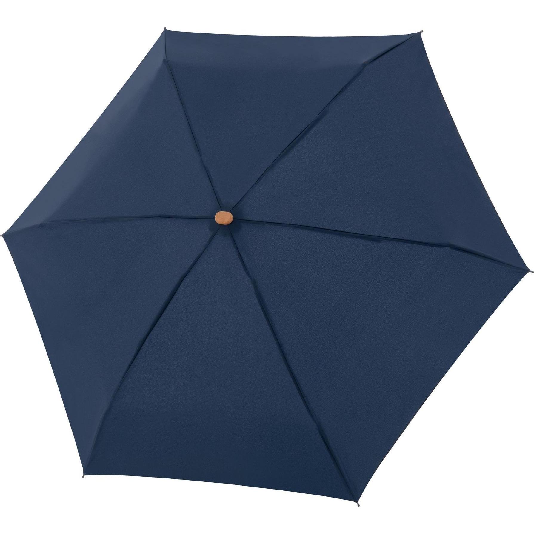 Doppler, Regenschirm, Nature Mini Taschenschirm 6 cm, Blau