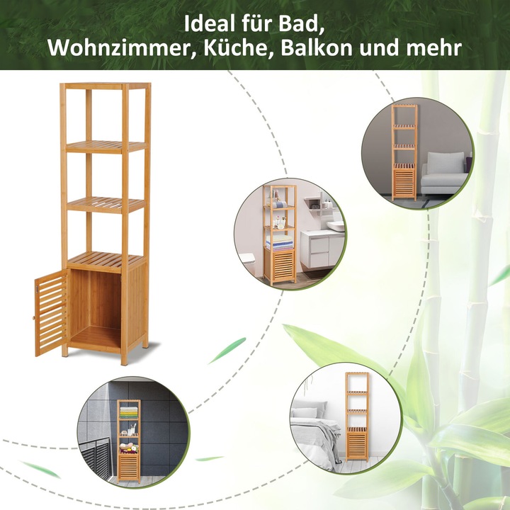 Actual product image Homcom Bathroom cabinet (36 x 33 x 140 cm)