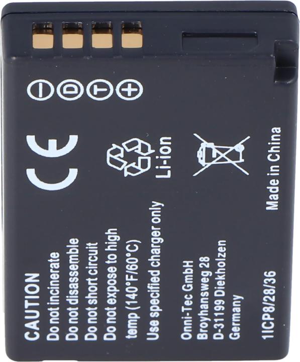 Actual product image Panasonic Battery DMC-TZ10, DMW-BCG10, DMW-BCG10PP (Camera battery)