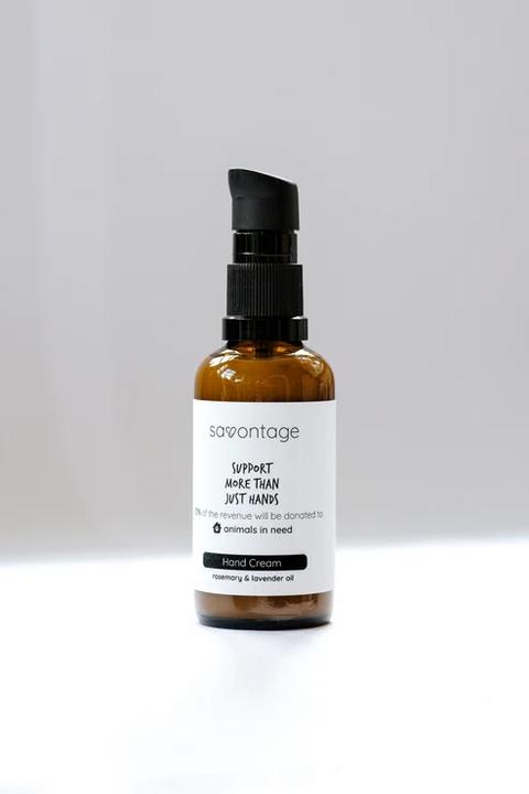 Actual product image Savontage Natural Hand Cream with Rosemary and Lavender Oil, 50ml (50 ml)
