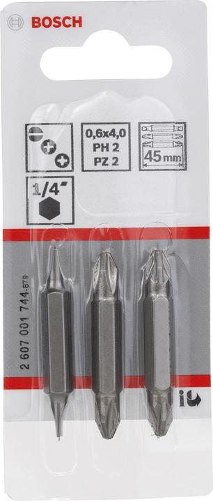 Actual product image Bosch Professional Zubehör Double blade set PH 2, PZ 2 A (Cross Phillips PH)