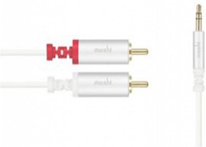 Image du produit Moshi Câble RCA Connecteur stéréo 3,5 mm RCA Blanc (1.80 m, Câbles Cinch)