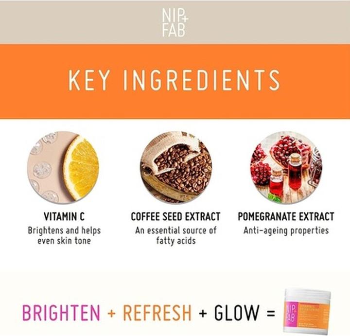 Image du produit Nip + Fab Vitamin C Fix Brightening Pads for Face with Pomegranate and Coffee Seed Extract 60 Pads 8 (Kit de soins du visage)