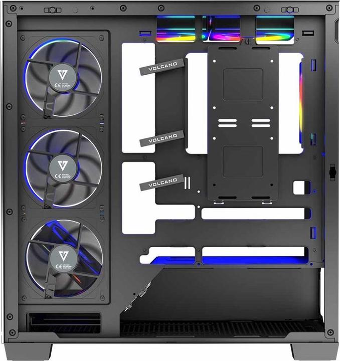 Actual product image Modecom Computergehäuse VOLCANO STELLAR ARGB MIDI 8F (Mini-ITX, mATX, ATX)