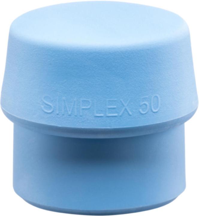 Halder SimPLEX hamerkop met zachte voorkant-Ø 60 mm TPE-soft blauw