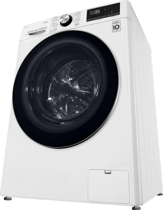 Produktbild LG F4WV908P2E Waschmaschine Freistehend Frontlader C (8 kg, Links)