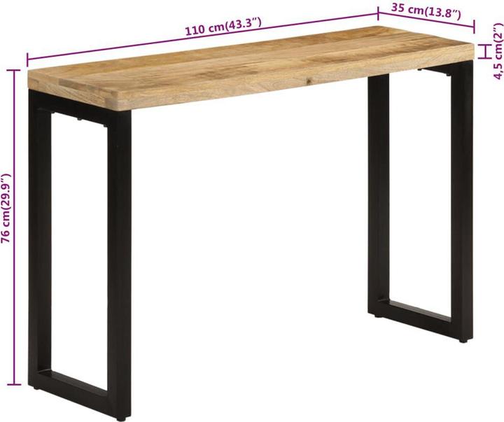 Image du produit vidaXL Konsolentisch (110 x 35 x 76 cm)