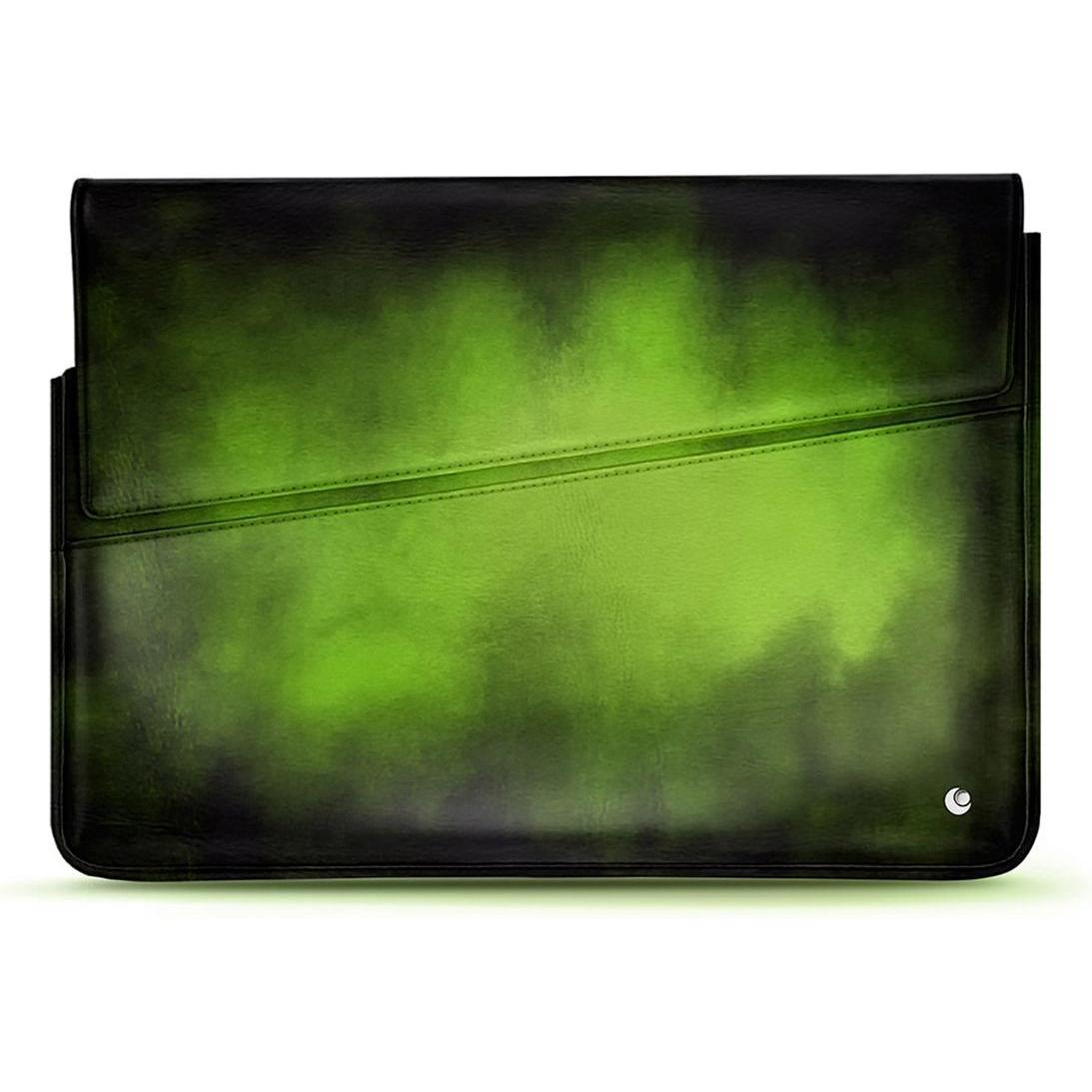 Noreve Lederschutzsleeve, Notebooktasche, Grün