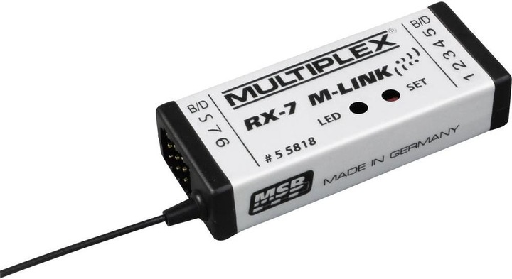 Produktbild Multiplex 7-Kanal Empfänger RX-7 2,4 GHz