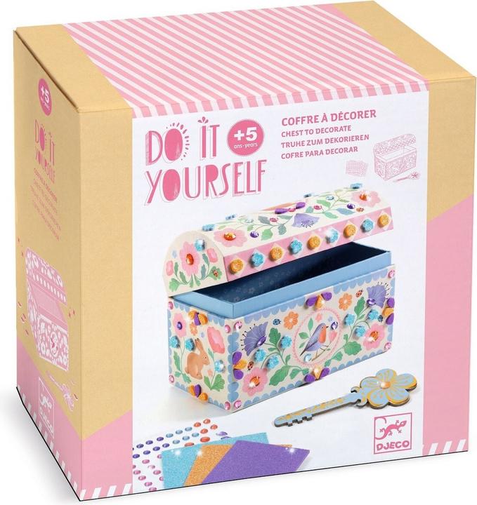 Actual product image Djeco DIY - Treasure chest Precious treasures
