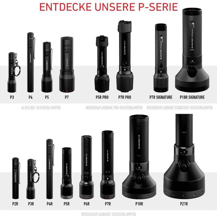Actual product image Ledlenser Taschenlampe P3 20-130Lumen (9.40 cm, 130 lm)