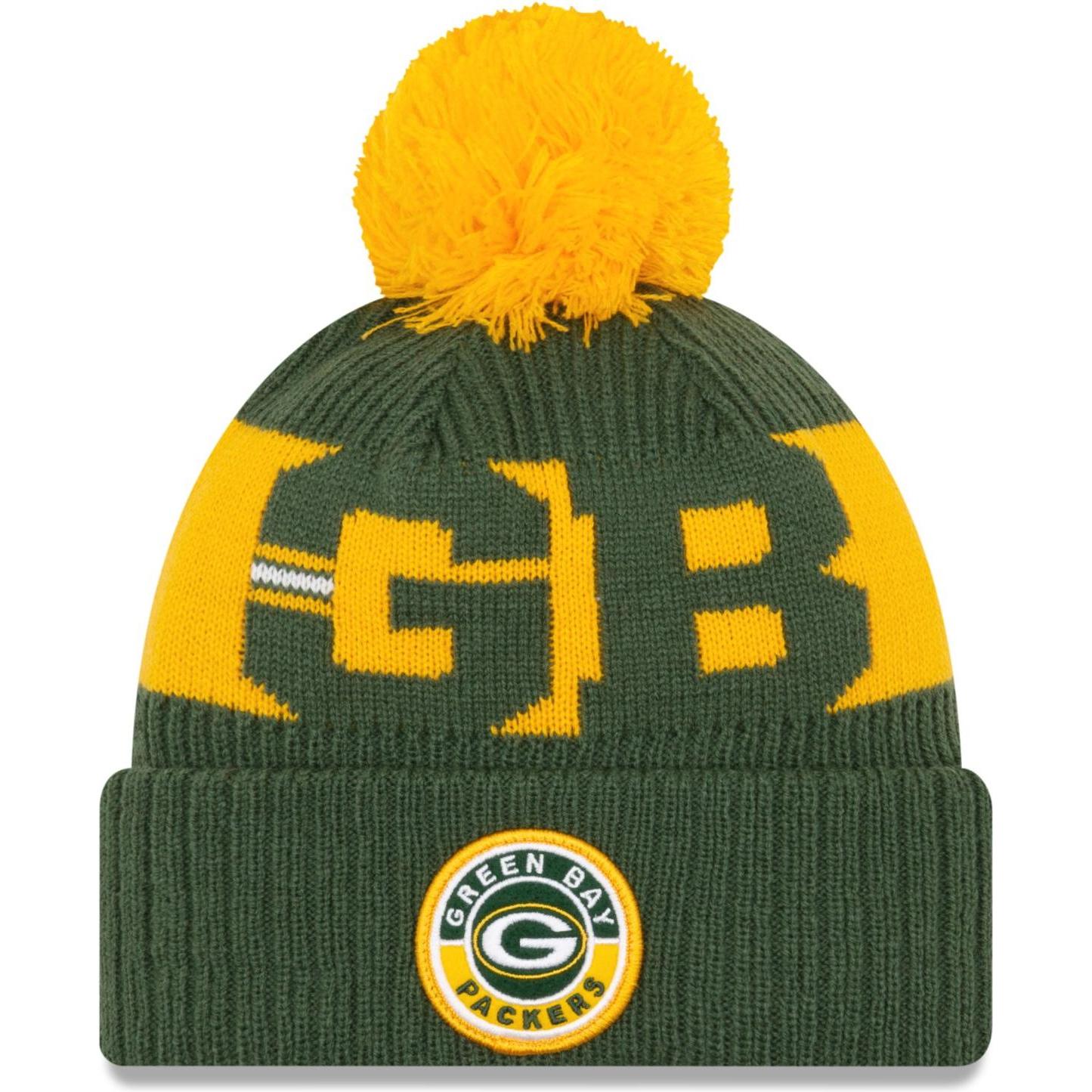 New Era, Herren, Mütze, NFL Green Bay Packers Cold Weather Sport Knit Mütze, Grün, (One Size)