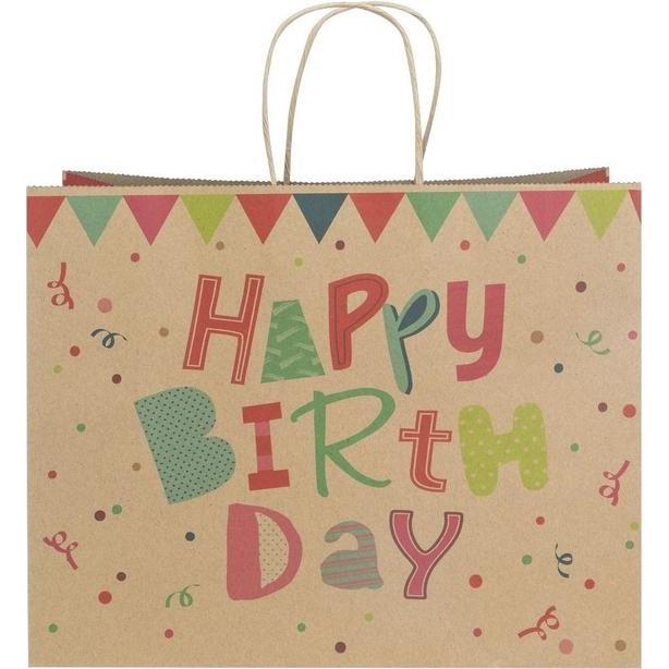 Thumbnail - Idena, Geschenkverpackung, Geschenktasche B-Day 33x26x12cm FSC-Mix (Geschenktüte)