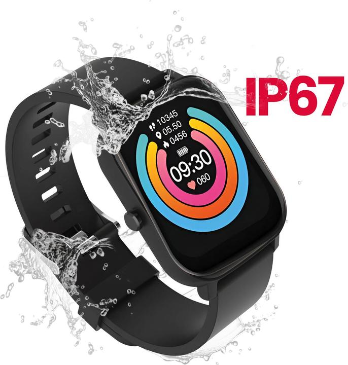 Actual product image Maxlife smartwatch MXSW-110 black matte
