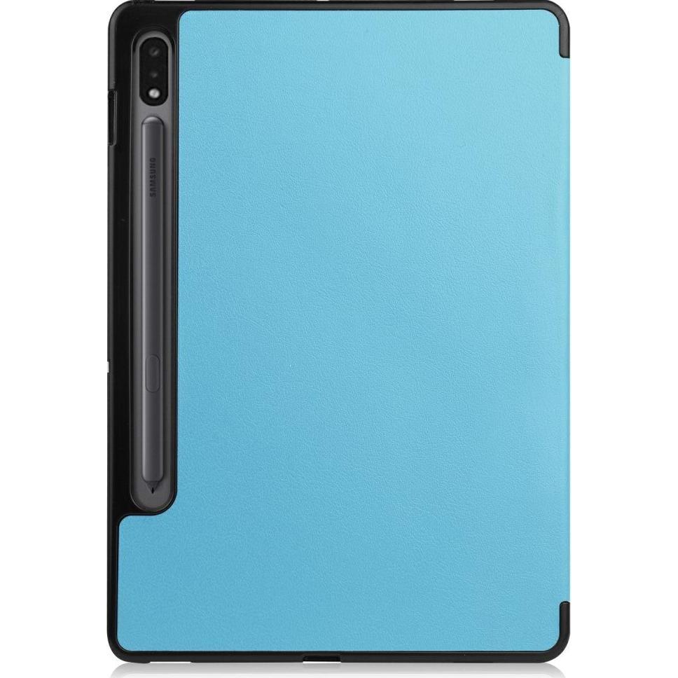 Thumbnail - Cover-Discount Galaxy Tab S7 (11.0) - Tri-fold Smart Case hellblau (Galaxy Tab S7 11.0 (2020)), Tablet Hülle, Blau