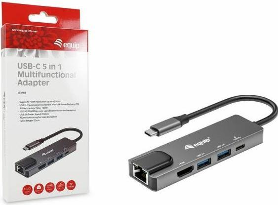 Produktbild equip USB-C Hub (USB-C, 5 Ports)