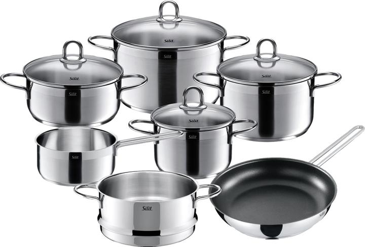Image du produit Silit Topf-Set (Ensemble de casseroles et de poêles de cuisson, Acier inoxydable)