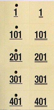 Produktbild Holland Bingo Garderobeblock gelocht 501-1000 (1000 x)
