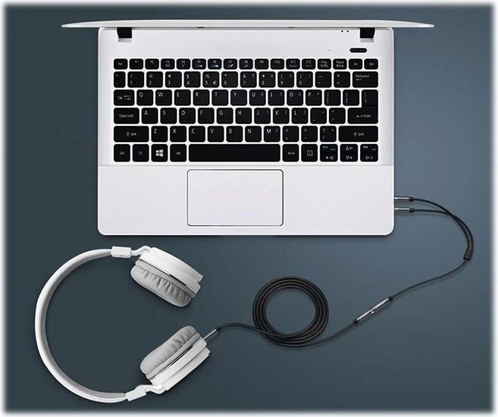 Actual product image Ugreen Microphone and headphone Y splitter 3.5 mm jack (0.20 m, 3.5mm jack (AUX))