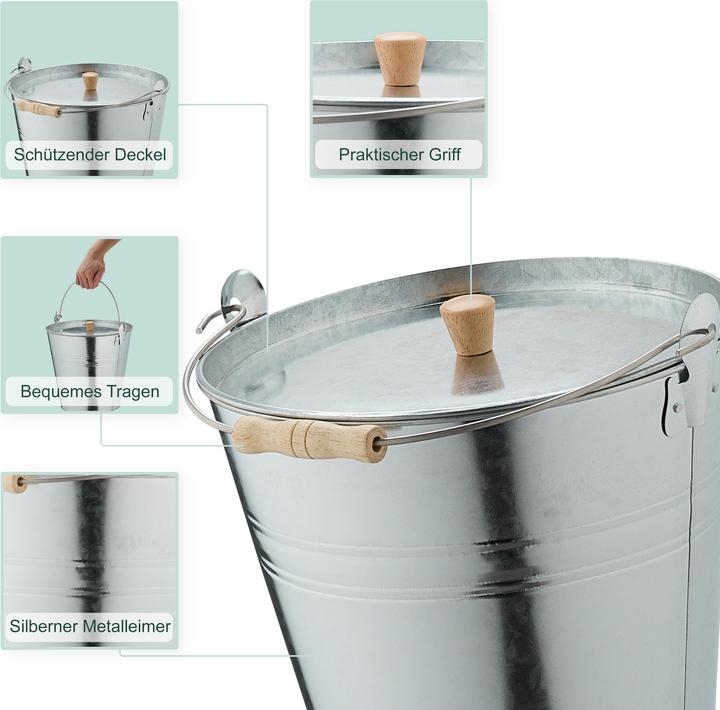 Actual product image Relaxdays Ash bucket