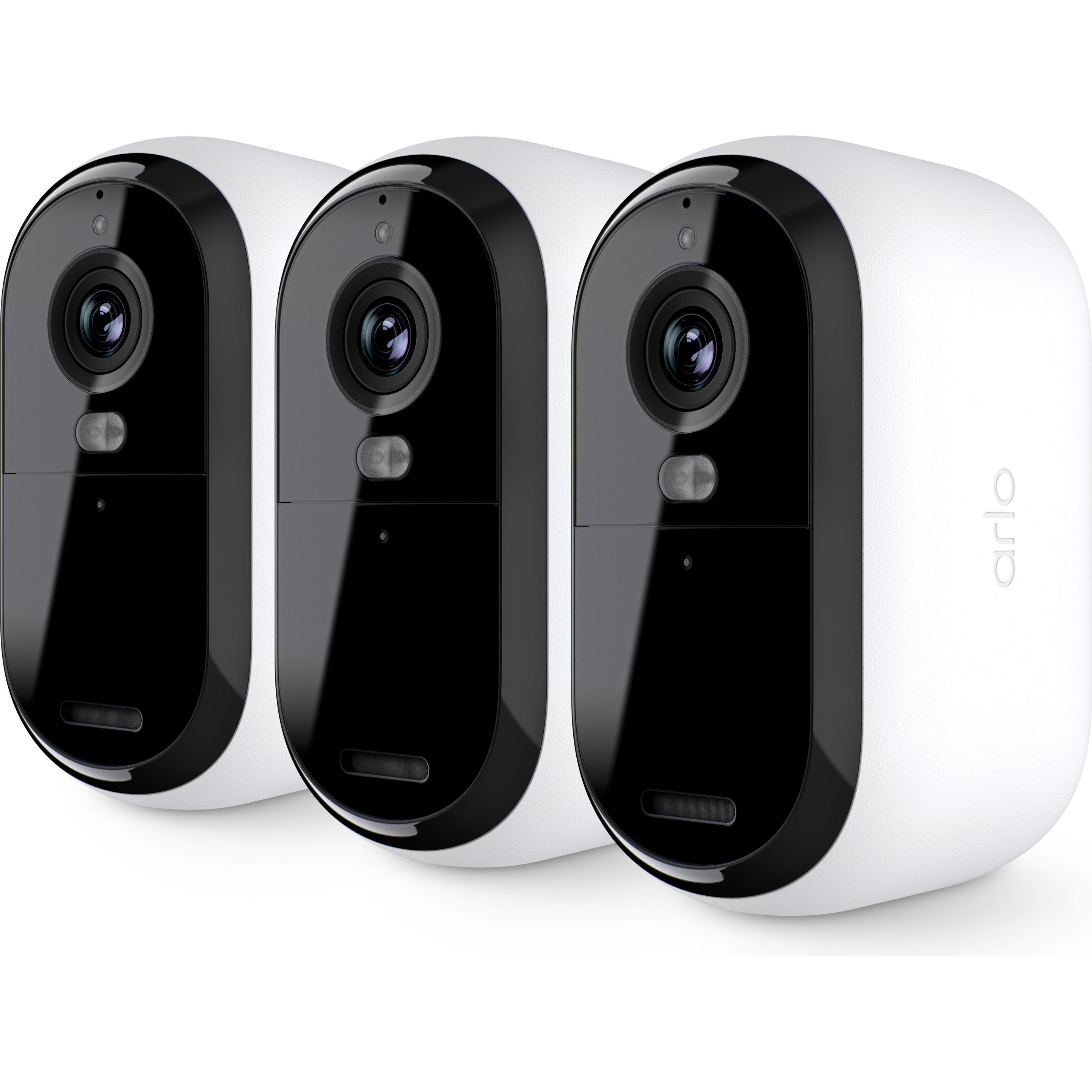 Arlo Set da 3 Essential (2560 x 1440 Pixels), Telecamera di rete, Bianco
