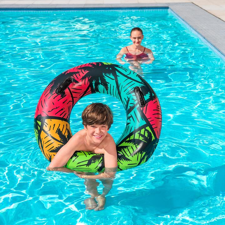 Actual product image Bestway 36350 / 23 Inflatable Toy for Pool & Beach Multicoloured Pattern Floating Tube