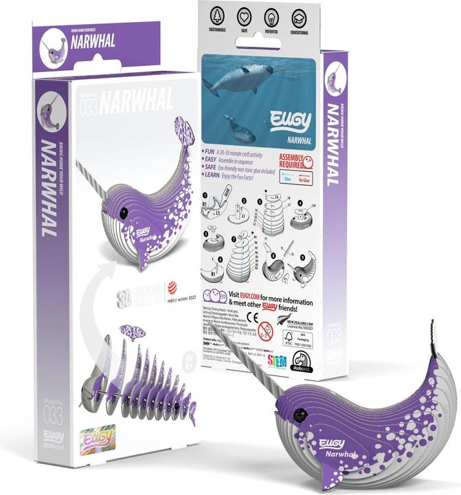 Fat Brain Toys Narwhal 3D Puzzle