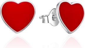 Produktbild Agato - Silver earrings with red enamel Hearts AGT-E154P (Silber 925)