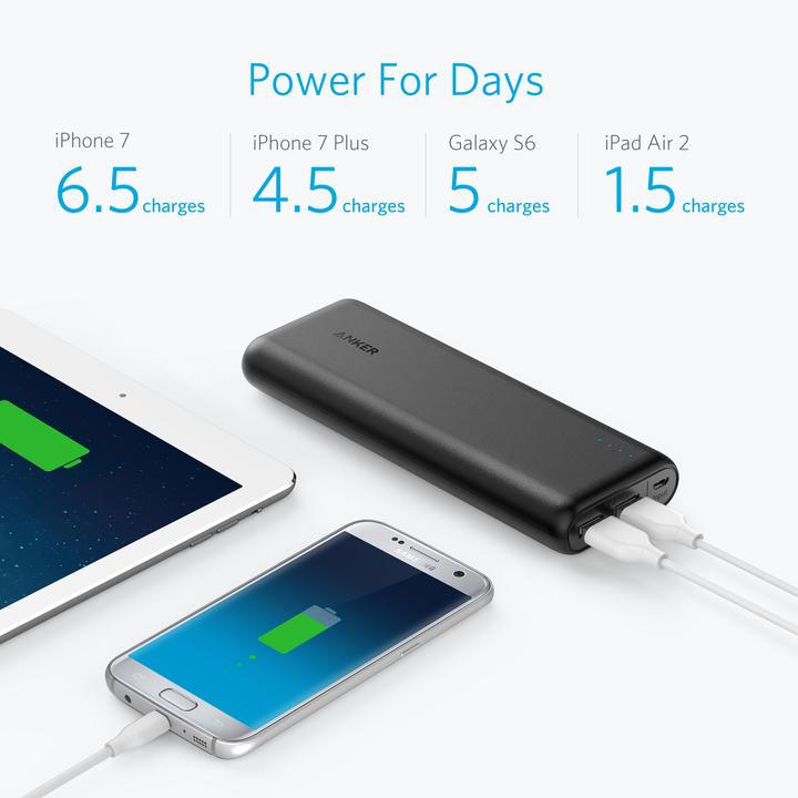 Actual product image Anker PowerCore 20100 (20100 mAh, 74.37 Wh)