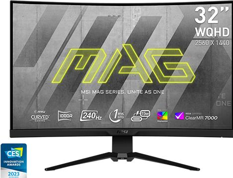 Actual product image MSI MAG 325CQRXFDE (2560 x 1440 pixels, 32")