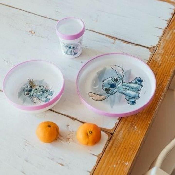 Actual product image Disney Interactive Studios 3-teiliges ESSENSPAKET LILO und STITCH GOBELET + SCHALE + ASSIETTE ANTIDERRAPANTS