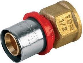 Tdm Brass PRESSED ADAPTER 1635 18X1/2 (Press connection)