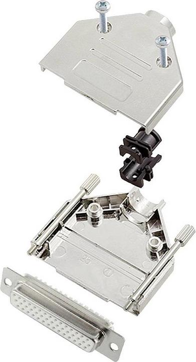 Actual product image Encitech DTPK25-M-HDS44-W-K 6355-8056-13 D-SUB socket connector set 180 ° number of poles