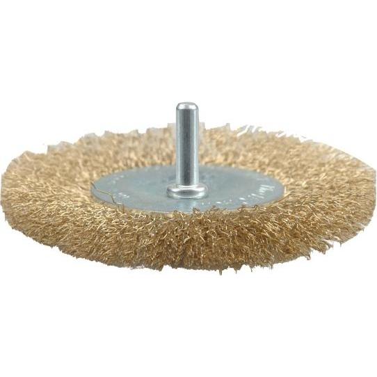 Toya, Schuurmiddelen, VOREL schijfborstel 100 mm met doorn, draad met inkepingen 06986