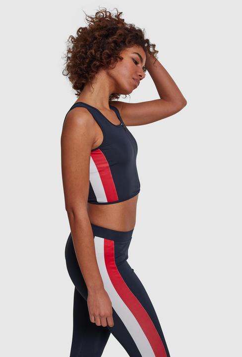 Actual product image Urban Classics Ladies Side Stripe Cropped Zip Top (XS)