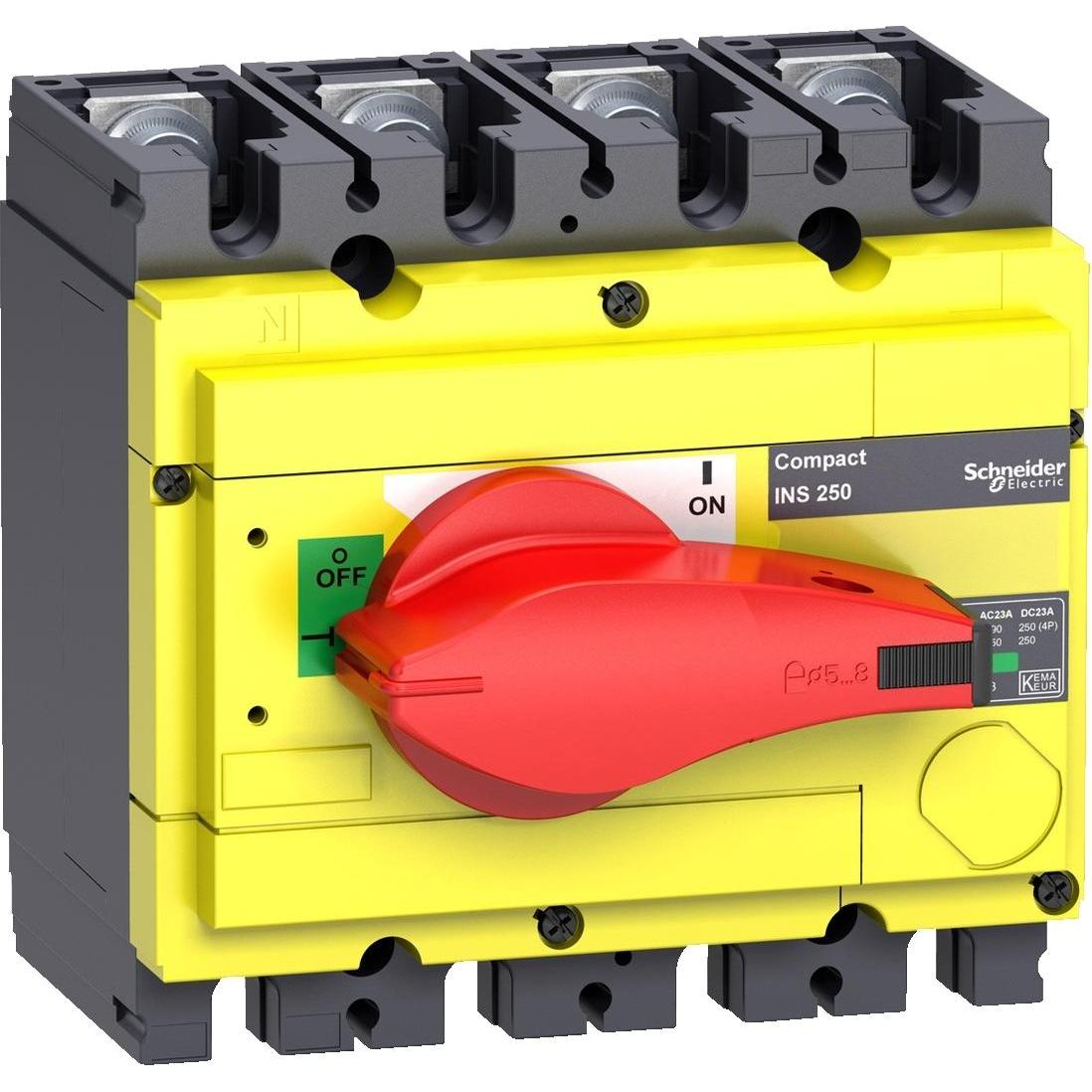 Thumbnail - Schneider Electric, Systemstromversorgung, Lasttrennsch. INS250,4P, 160A/690V 31125