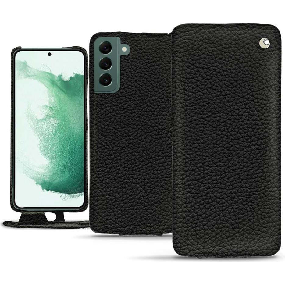 Noreve Lederschutzhülle vertikal (Samsung Galaxy S22+ 5G), Smartphone Hülle, Schwarz