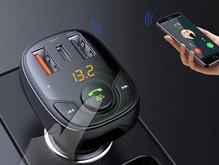 Image du produit Rock – B301FM Bluetooth Auto-Ladegerät mit FM-Transmitter, Schwarz