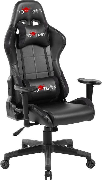 Actual product image RED Gaming Chair Fighter C7 Gaming Chair, Black