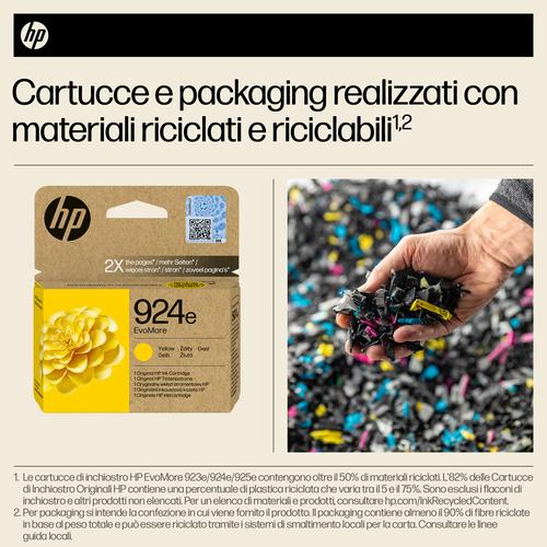Actual product image HP 4K0U9NE#CE1 924e EvoMore OJ PRO Ink yellow 800pages (Y)