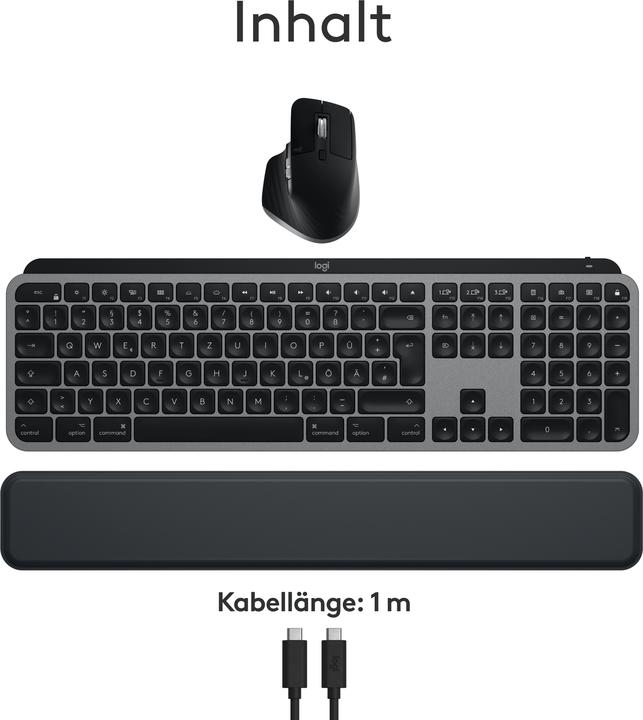 Produktbild Logitech MX Keys S Combo for Mac (DE, Kabellos)